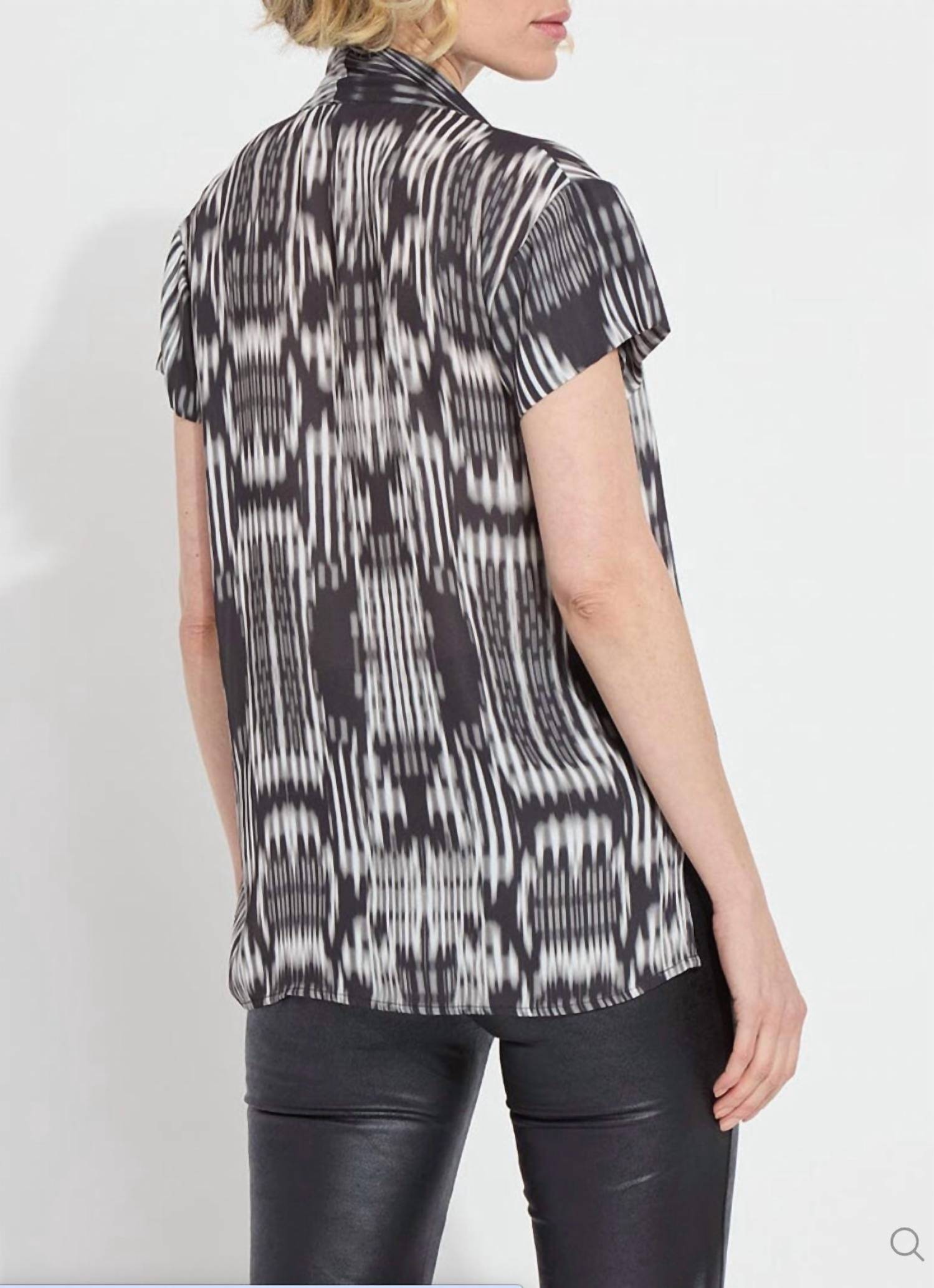 Lysse - Katya Folded Neck Short Sleeve Top