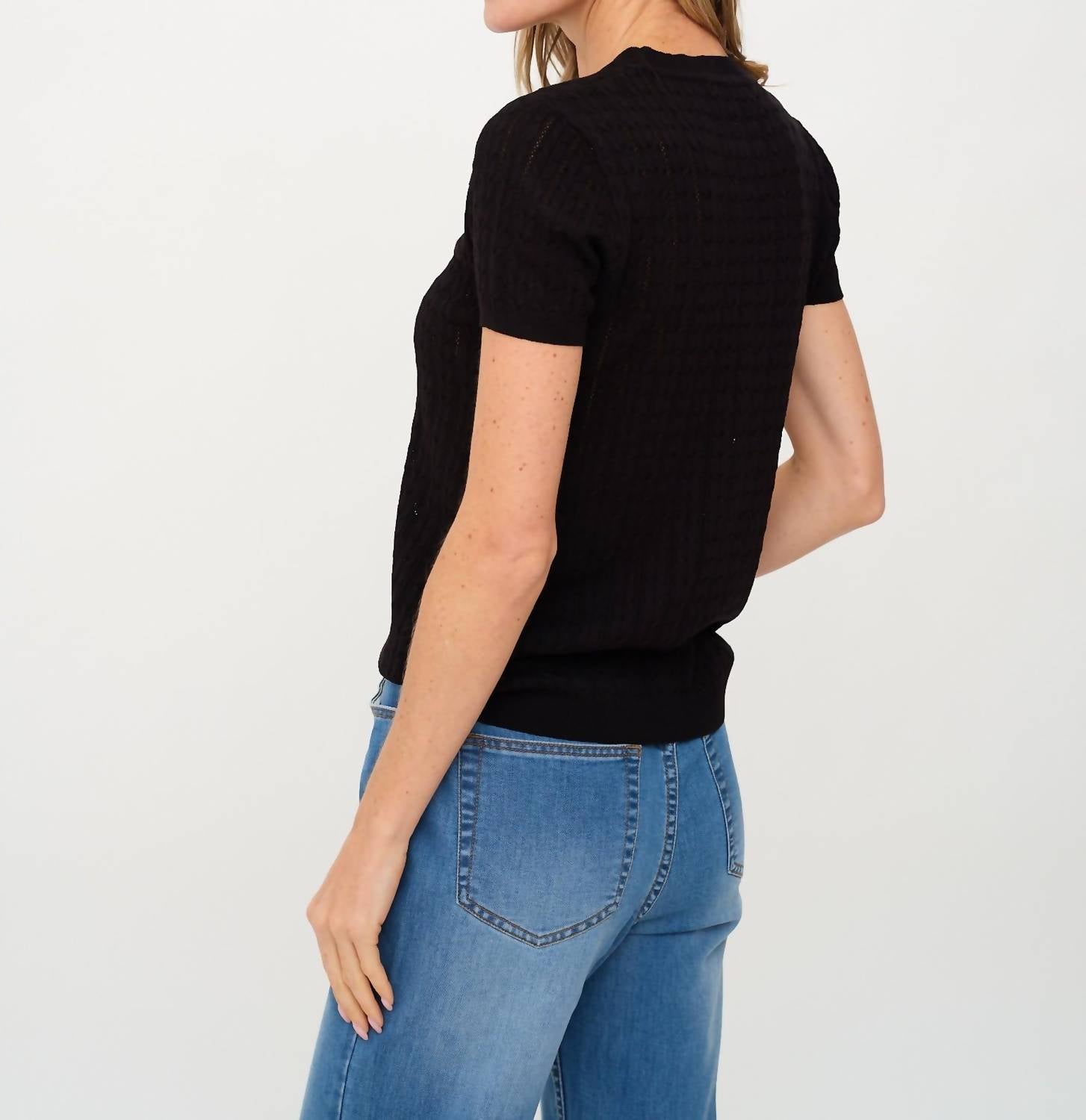 Six/Fifty - Natasha Cable Knit Top