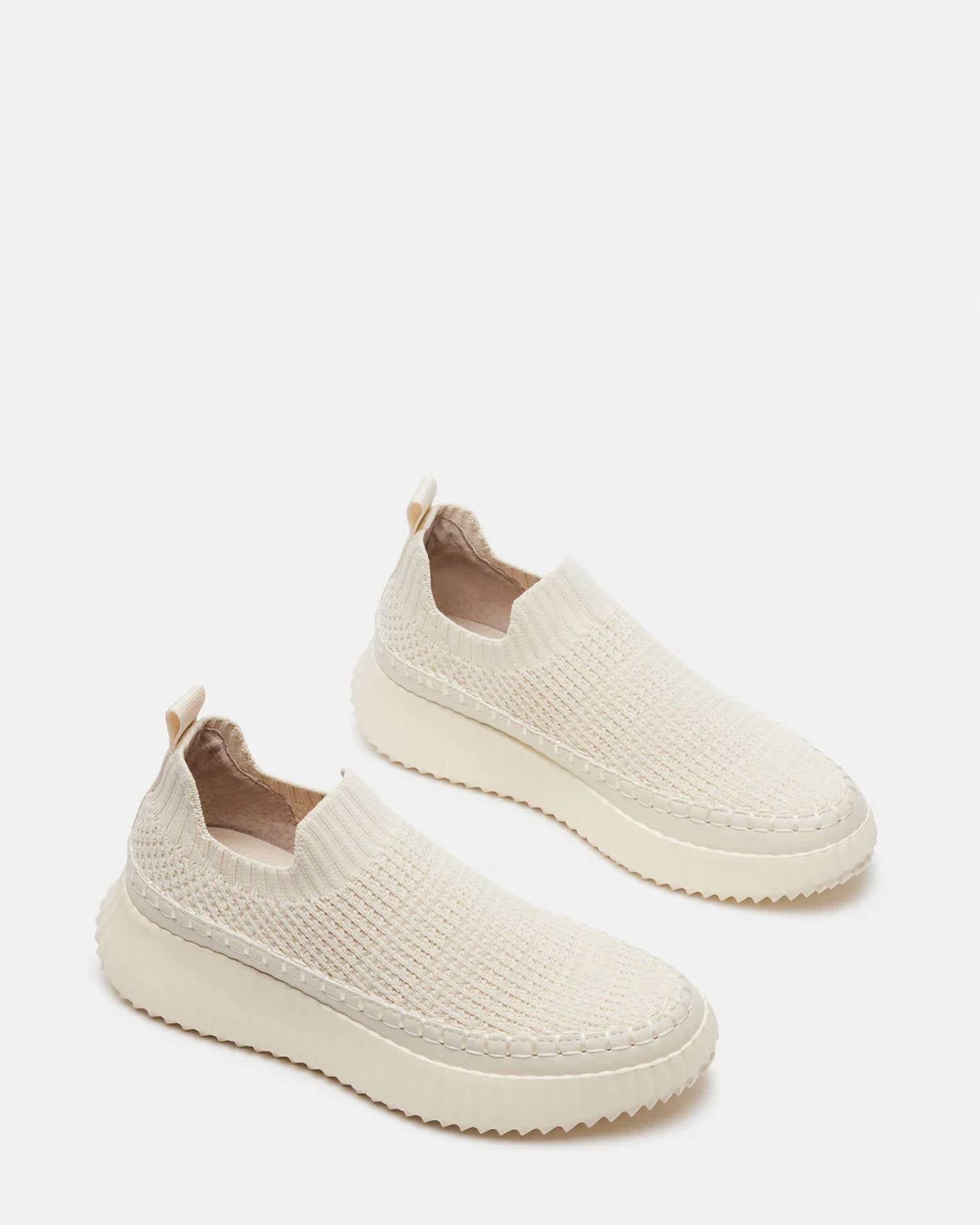 STEVE MADDEN Women's Samarah Sneakers in beige - women's sneaker - detail view
