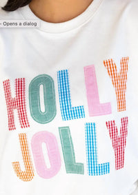 Mainstrip - Holly Jolly Gingham Pullover Sweatshirt