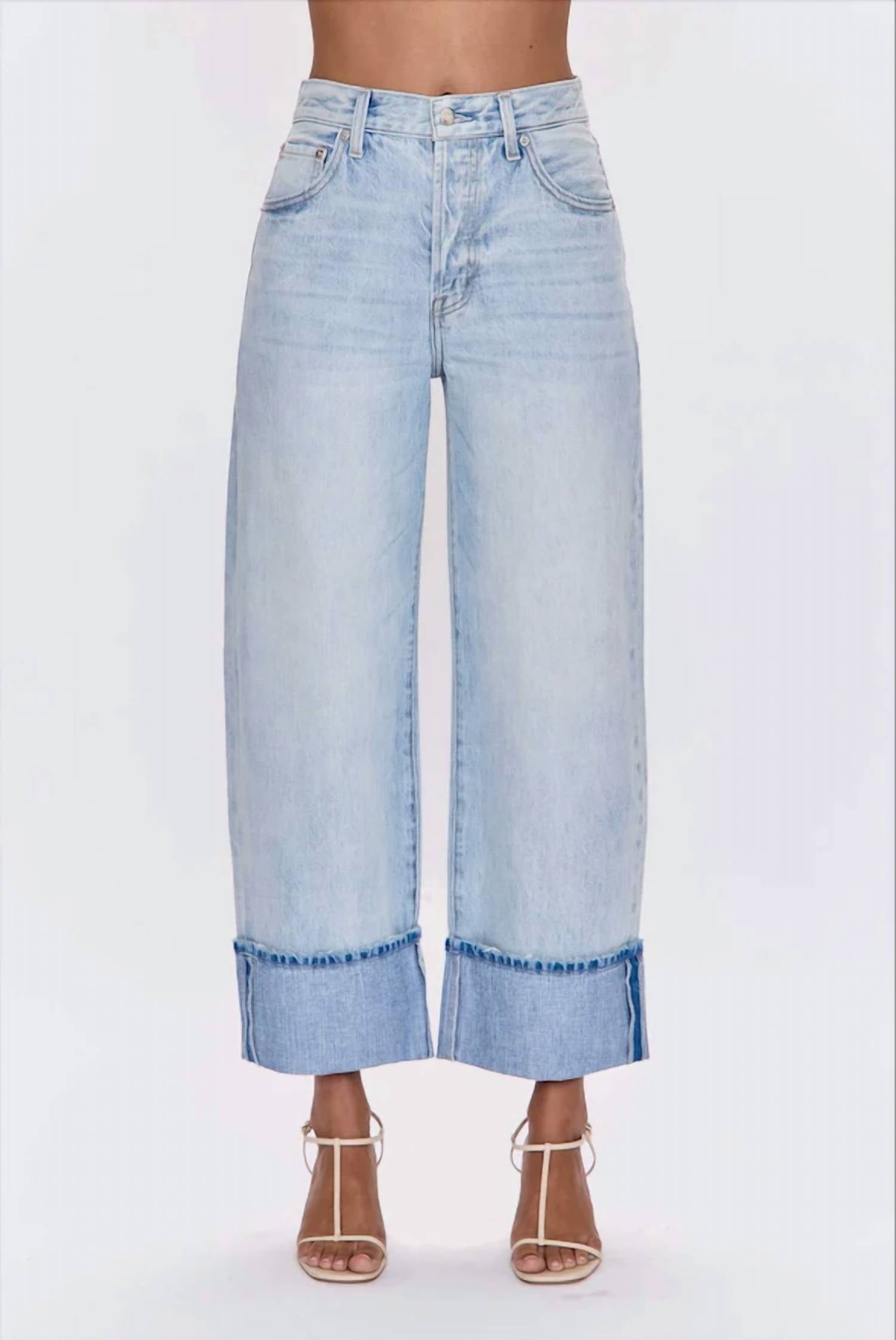 Pistola - Ryder High Rise Cuffed Straight Jeans