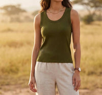Karen Kane - Ribbed Scoop Neck Tank Top