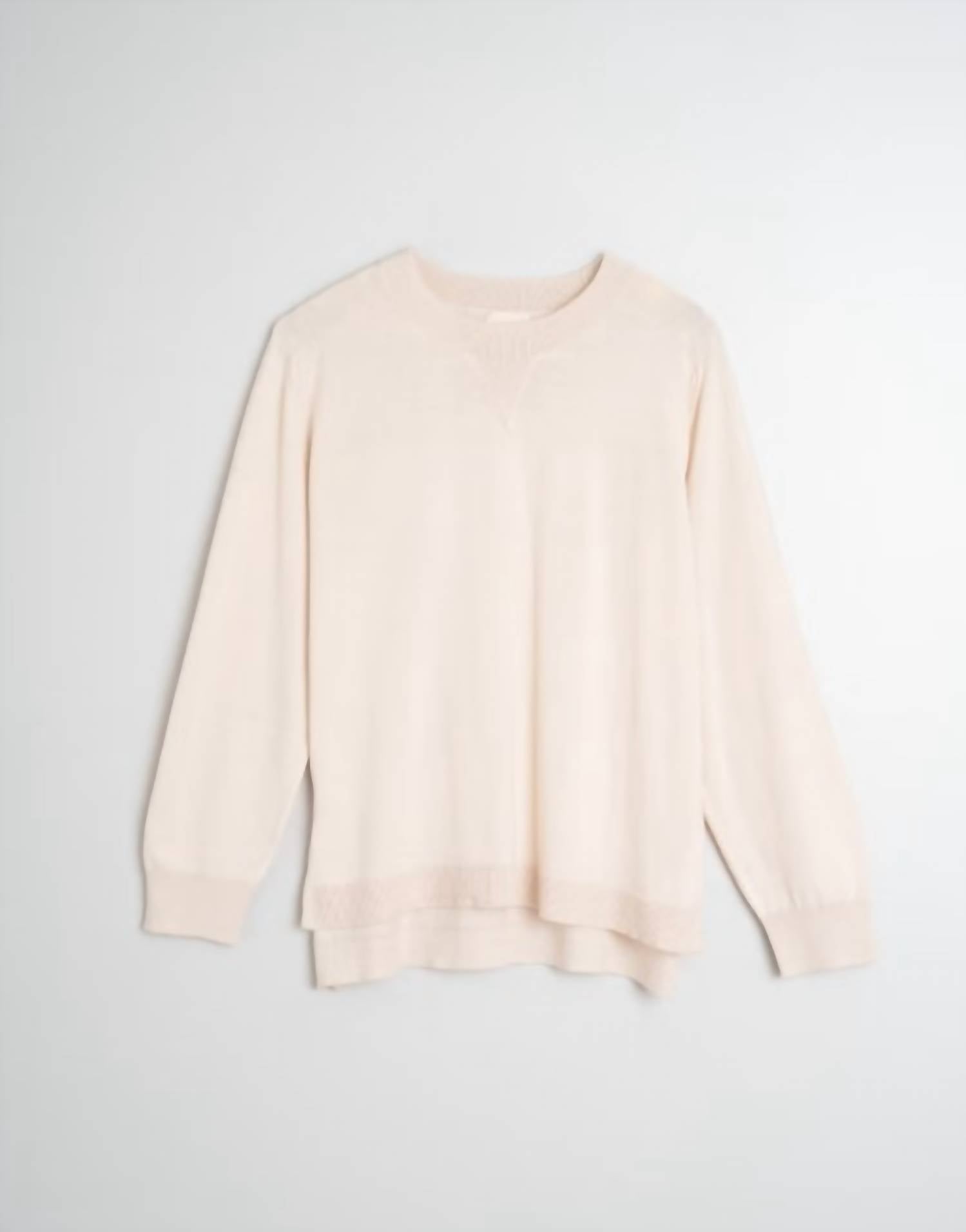 Indi & Cold - Basic Knit Long Sleeve Sweater