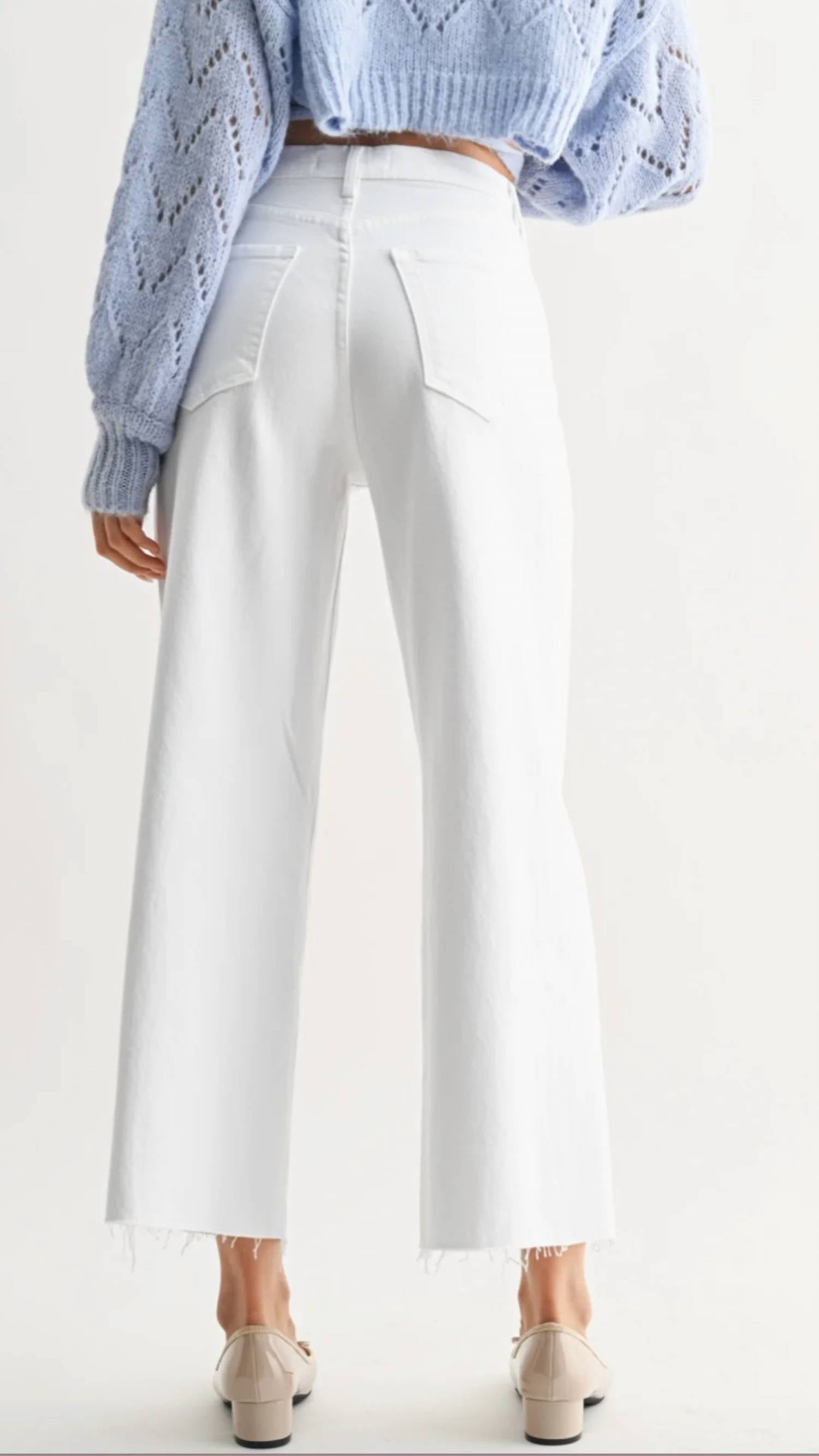 Just Black Denim - High Rise Scissor Cut Wide Leg Jeans