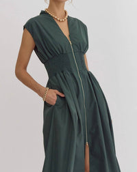 entro Daria Midi Dress in green - women's dress - view 5