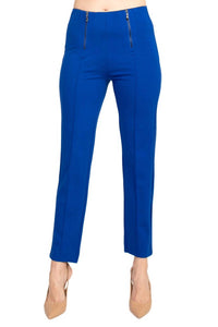 Nicole Miller - Women's Banded Mid Waist Solid Millennium Pant