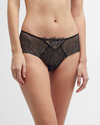 Lise Charmel - Les Nuits Chic Embroidered Mesh Thong Bottom