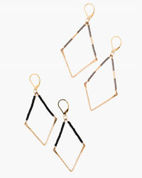 Maya Bauman - Women's Beaded V Small Earrings