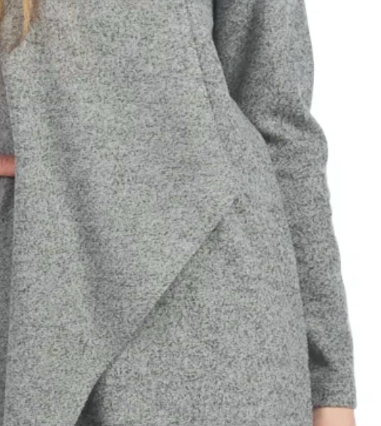 Papillon - Panelled Flap Over Sweater Dress With Pockets