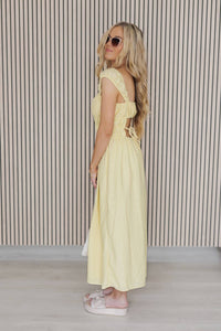 Sunday Edition Joy Dress in buttery yellow - women's dress - alternate view