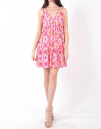 Very J - Such a Flirt Midi Printed Dress