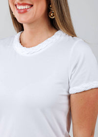 Cinq A Sept - Braided Short Sleeve Tee