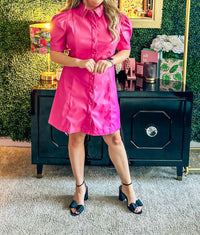Karlie Women's Elle Vegan Leather Dress in pink - women's dress