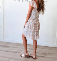 By Together - Amelia Flutter Sleeve Tiered Mini Dress
