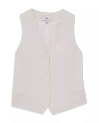 Reiss - Devon Linen Twill Tailored Vest