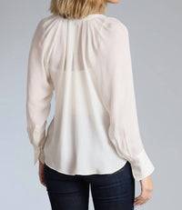 Lola & Sophie - Women's Tie Neck Blouse