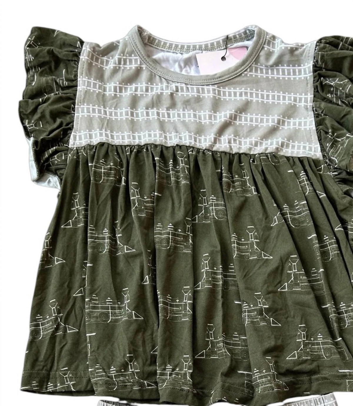 Laree + Co. - Girl's Thomas Trains Bamboo Flutter and Short Set