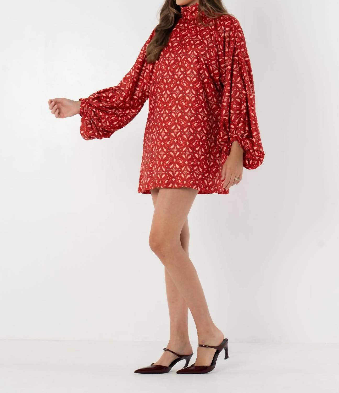 Emily McCarthy Sasha Mini Dress in bandana 1 - women's dress - alternate view