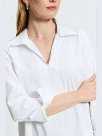 Foxcroft - Agnes No Iron Stretch Popover Blouse