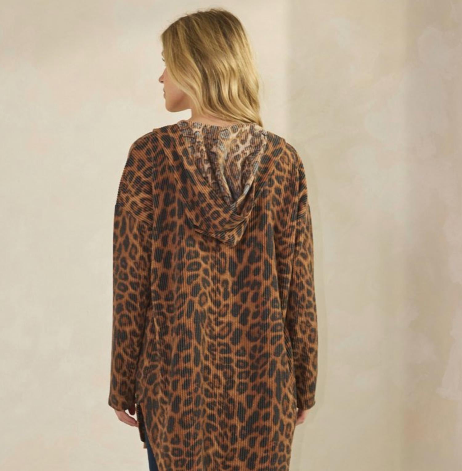 Heimish Usa - Rib Hoodie Open Cardigan