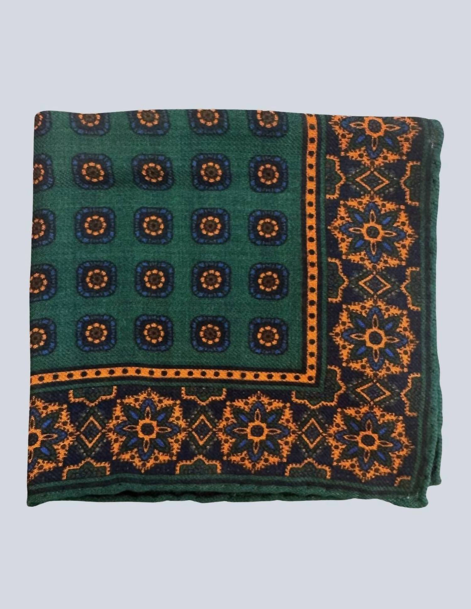 Calabrese 1924 - Men's Geometric Print Pocket Square