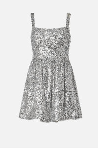 SACHIN & BABI Quinn Sequin Mini Dress in silver - women's dress - view 5