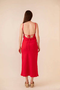 Olivaceous - Katerina Linen Dress