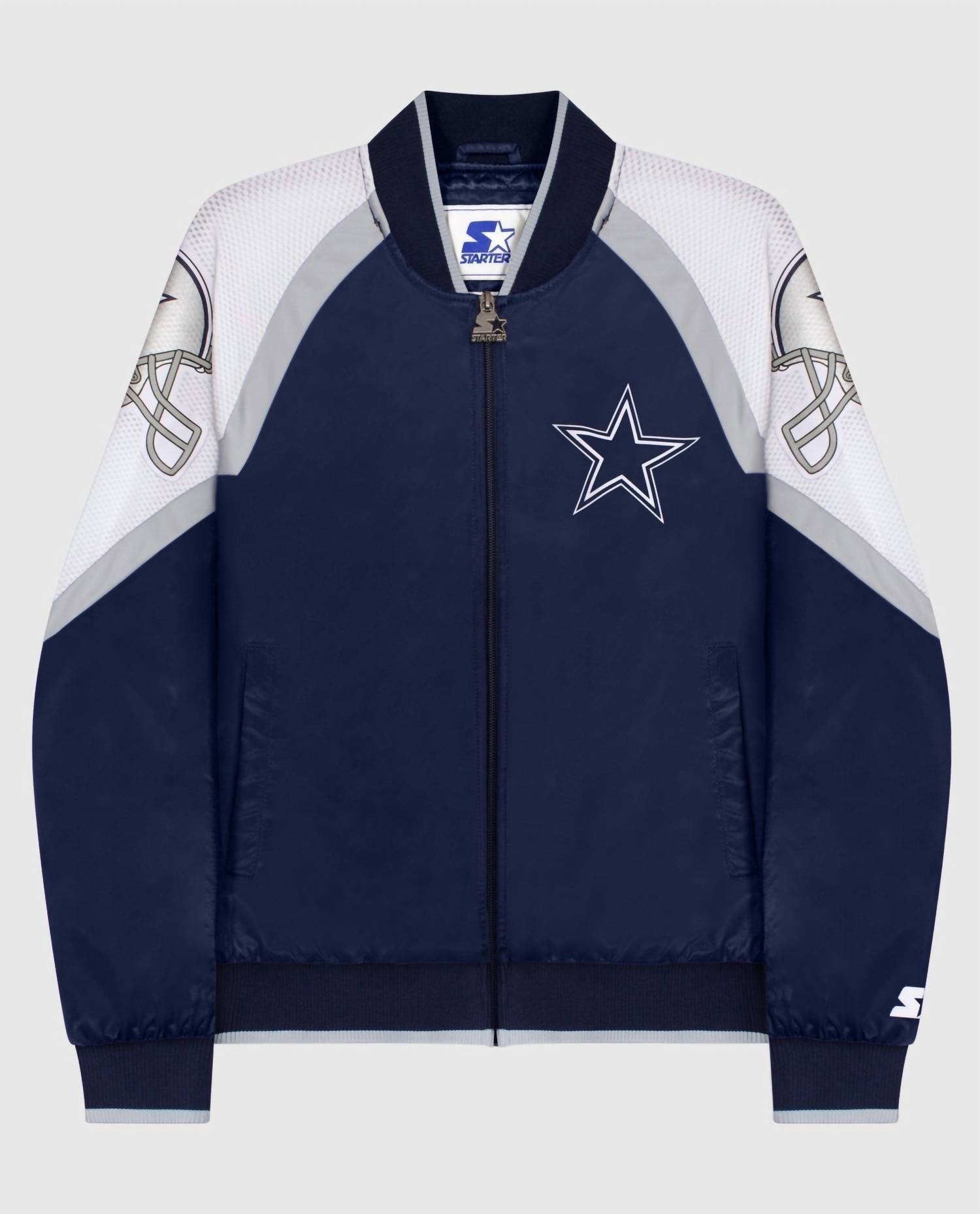 Starter - Women's Dallas Cowboys Zip Front Track Jacket