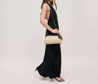 Urban Expressions - Jamie Woven Wooden Frame Clutch Bag