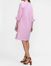 Foxcroft - Vena 3/4 sleeve Geo Lattice Dress