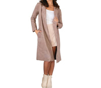 Love Poem - Molly Mae Vegan Suede Trench Coat