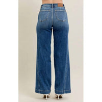 Judy Blue - High Waisted Trouser Wide Leg Jeans