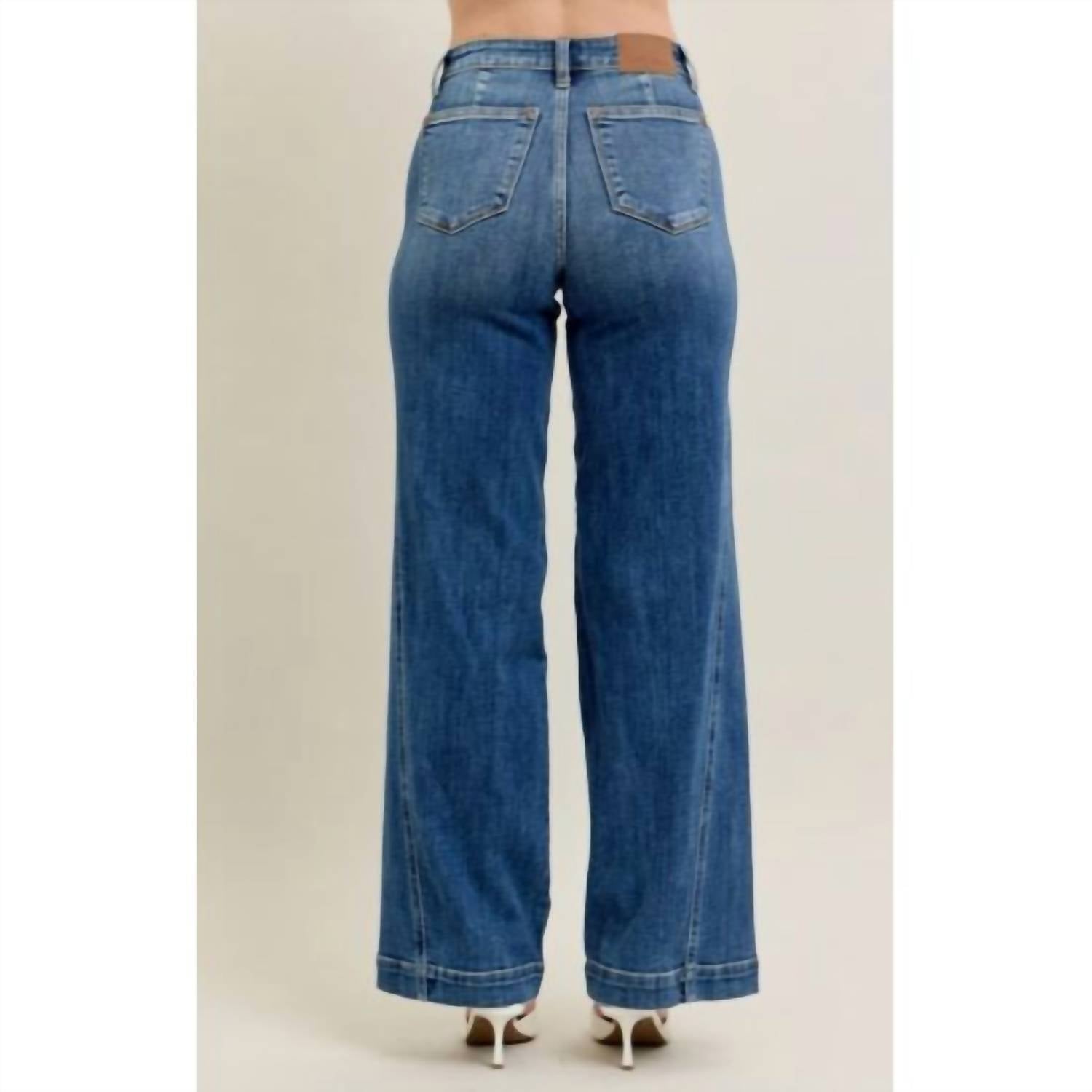 Judy Blue - High Waisted Trouser Wide Leg Jeans