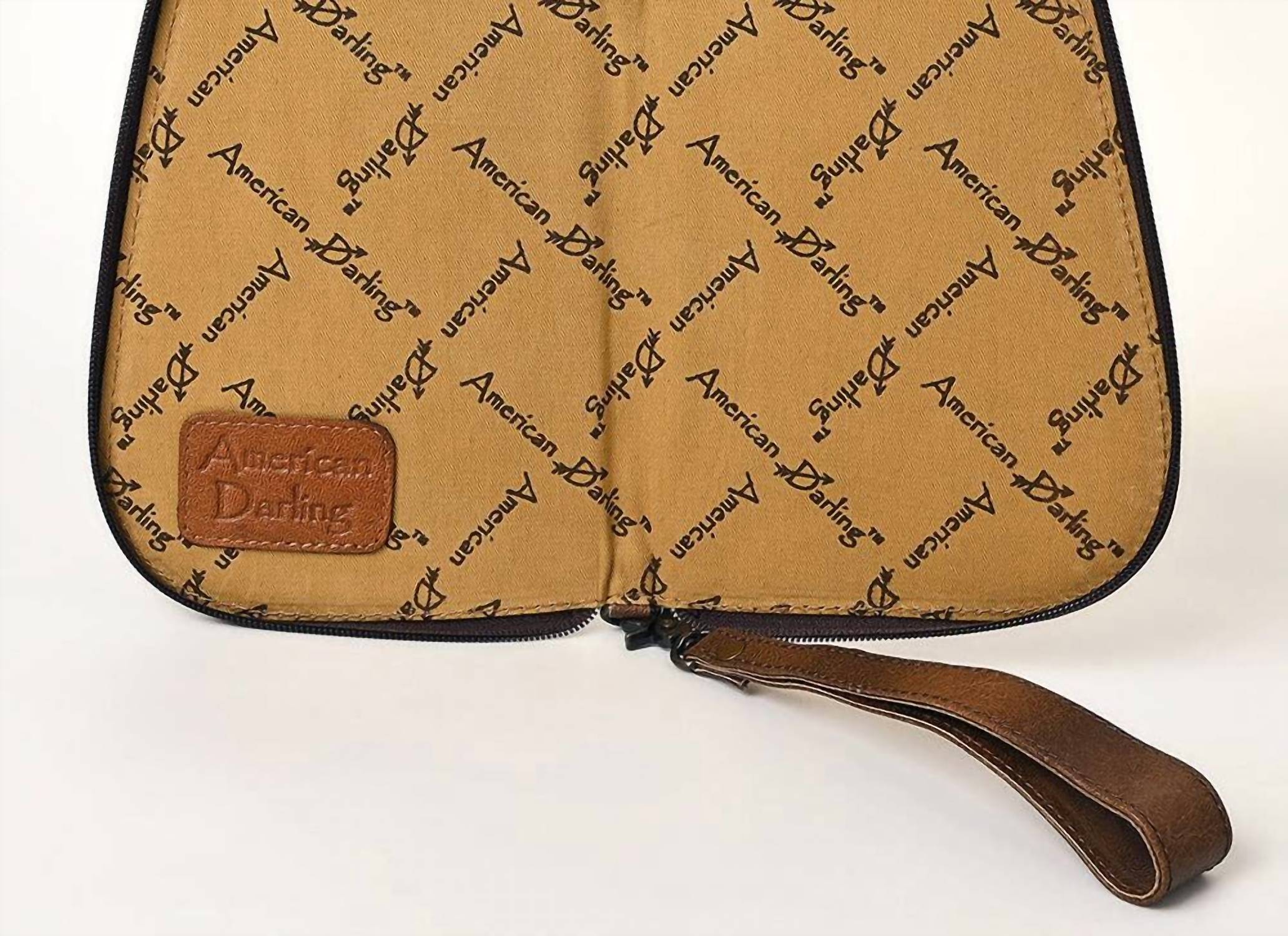 American Darling - Women's Full Hand-tooled Leather Pistol Case With Floral Carving