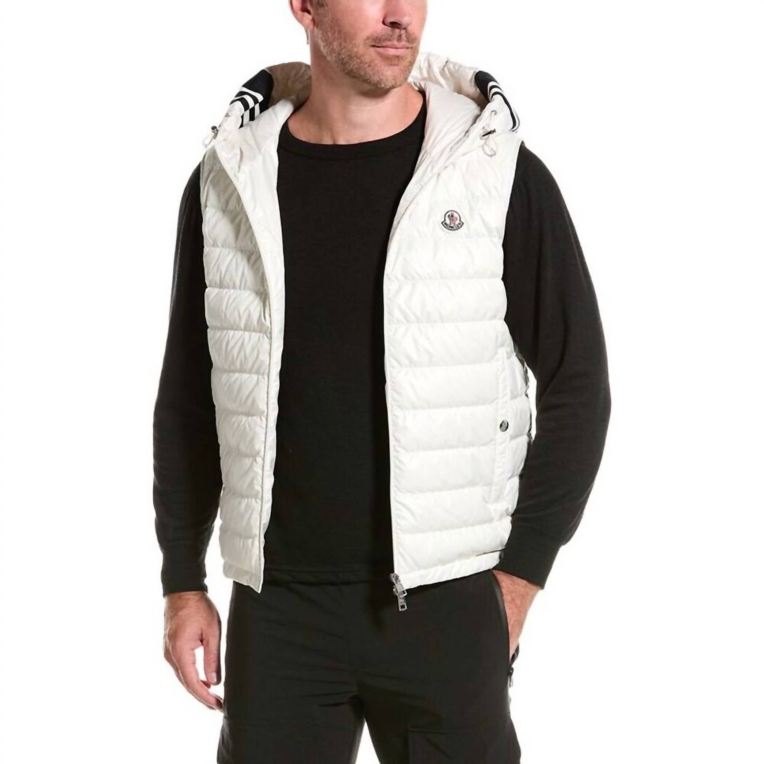 Moncler Down Vest in white - men's jacket