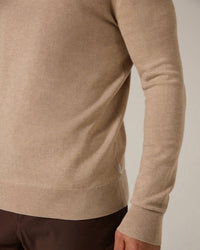 7Diamonds Alcott Crewneck Sweater Top in tan - men's sweater - alternate view