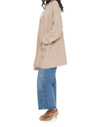 Velvet Heart Landon Wrap Sweater in beige - women's cardigan - alternate view
