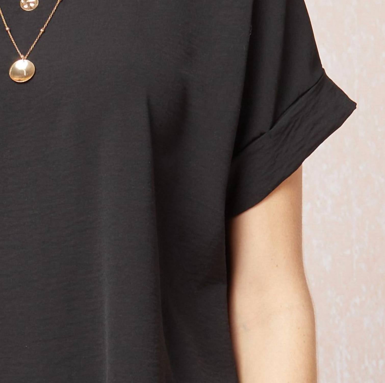 Entro - Short Sleeve Scoop Neck Top