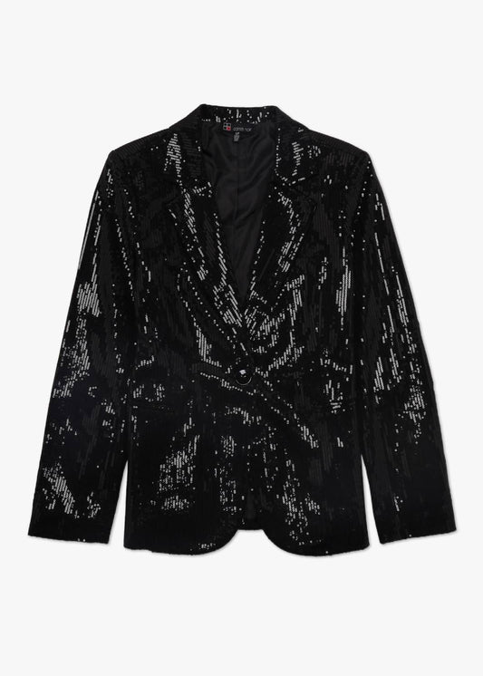 Carre Noir - Women's Sequin Blazer