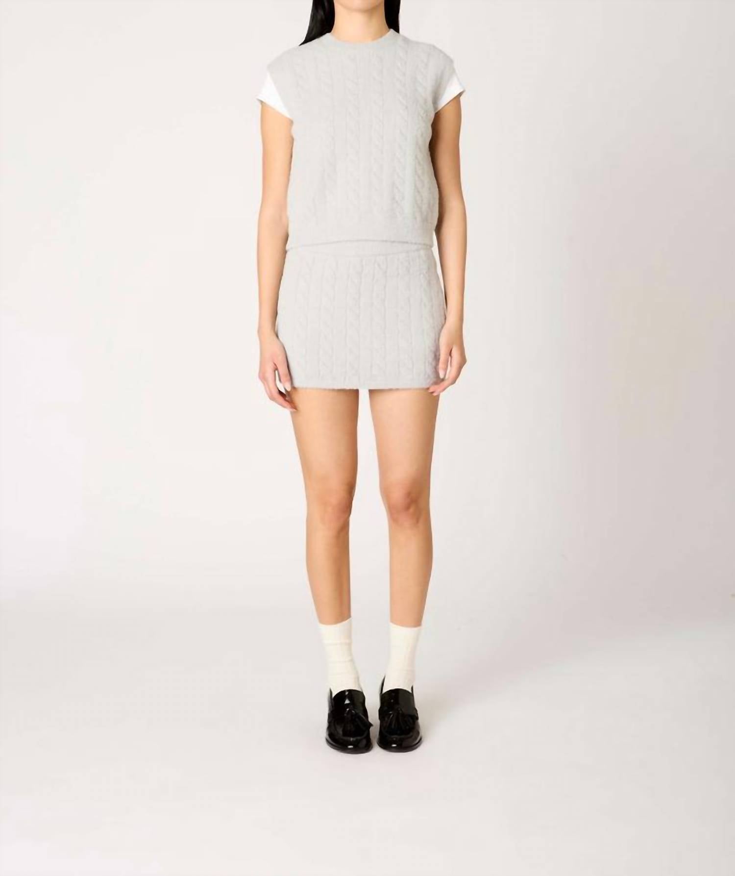 Nia - Olivine And Evie Sweater Skort Set