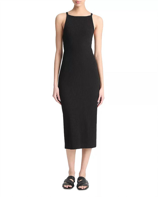 Vince - Rib High Neck Tank Dress