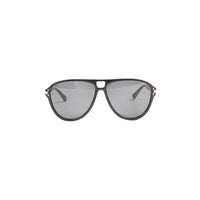 Amiri Unisex Aviator Logo Sunglasses in black silver - women's accessory