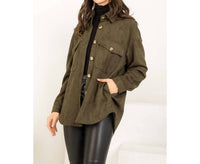 Thml - Suede Button Up Jacket