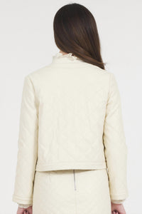 Stellah - Vegan Leather Quilted Jacket