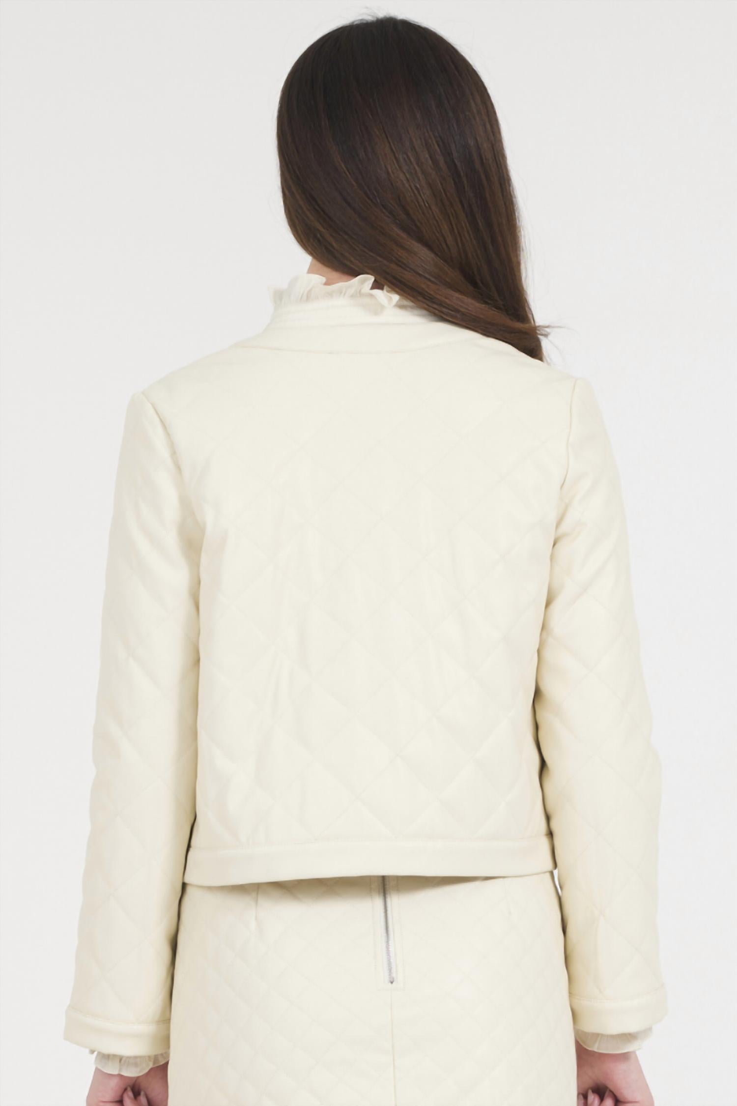 Stellah - Vegan Leather Quilted Jacket