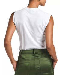 Derek Lam 10 Crosby - Nia Asymmetric Embellished Twist Tee