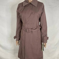 London Fog Women's Double Breasted Trench Coat in terracotta - women's jacket