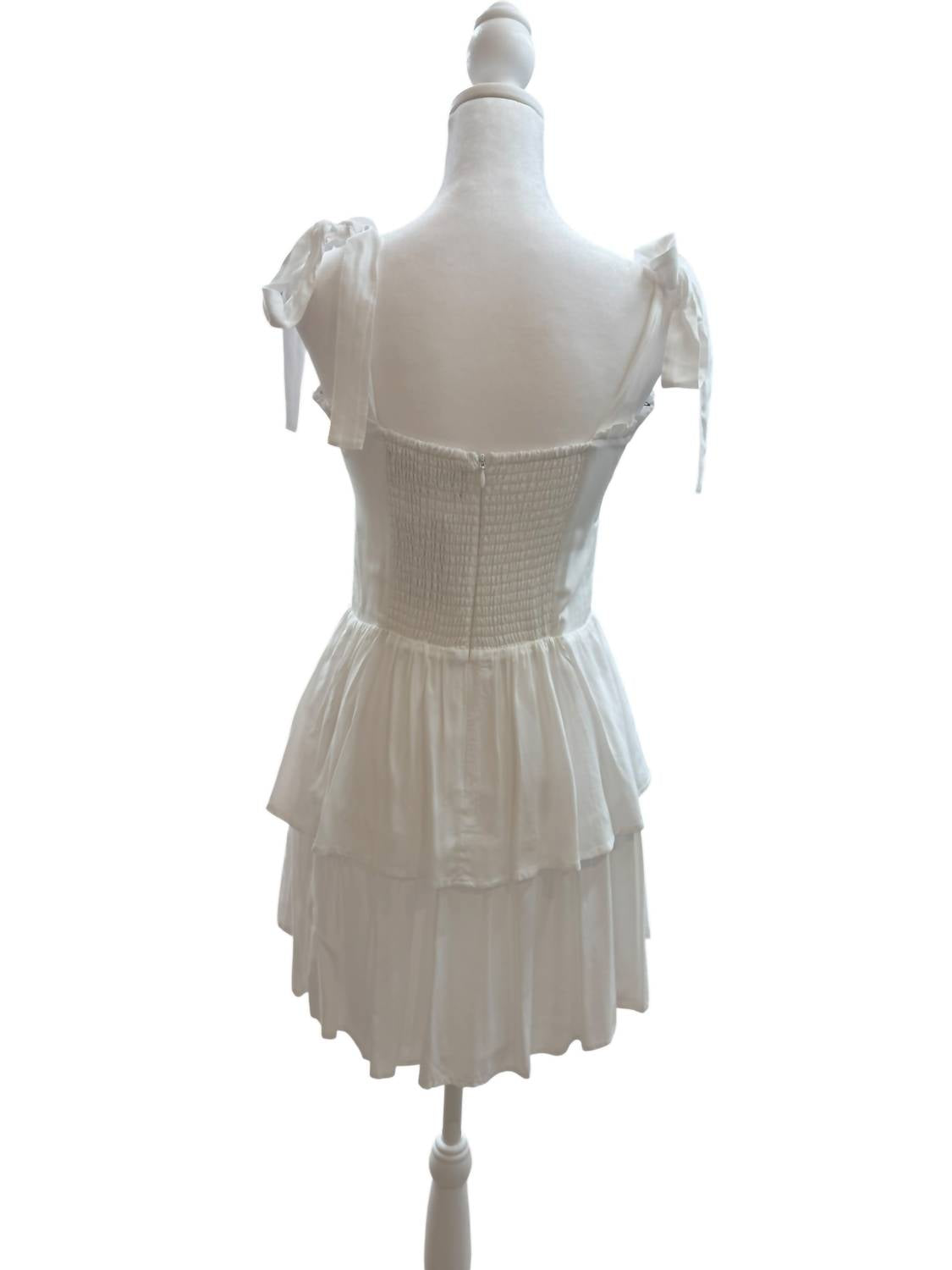 Katie J NYC Junior Mason Dress in white - kids' dress - detail view