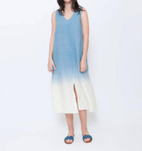 Blueberry - Sleeveless A-line Midi Dress