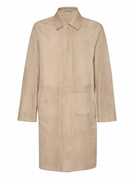 Salvatore Ferragamo - Men's Suede Trench Coat